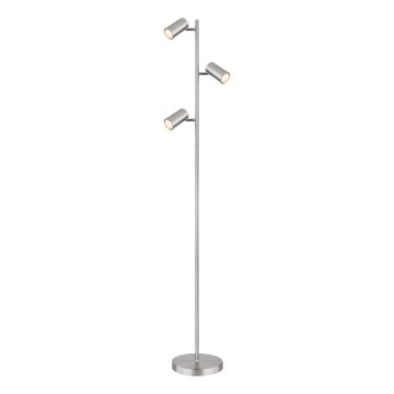 Globo - Floor lamp 3xGU10/5W/230V matte chrome