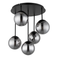 Globo - Flush-mount chandelier 5xE14/25W/230V black