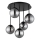 Globo - Flush-mount chandelier 5xE14/25W/230V black