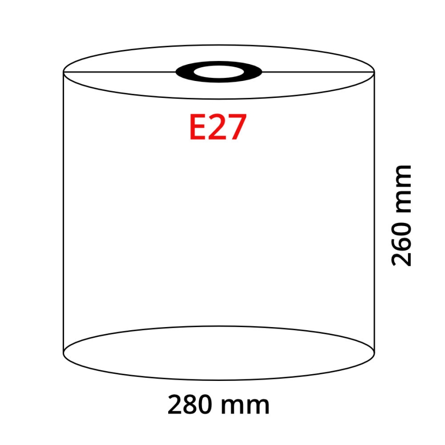 Globo - Lampshade for chandelier E27 d. 28 cm