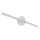 Globo - LED Bathroom mirror lighting LED/10W/230V 60,8 cm IP44 shiny chrome