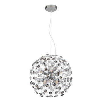 Globo - LED cable pendant 8xG9/3.5W/230V polished chrome