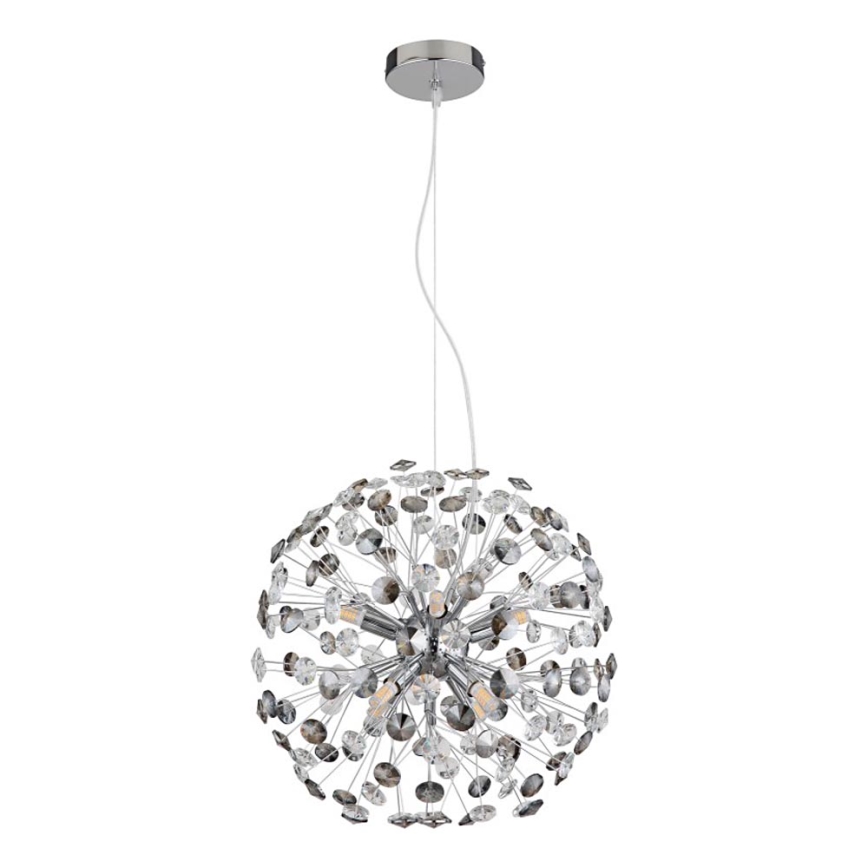 Globo - LED cable pendant 8xG9/3.5W/230V polished chrome