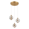 Globo - LED cable-suspended chandelier LED/24W/230V 3000K Gold