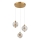 Globo - LED cable-suspended chandelier LED/24W/230V 3000K Gold