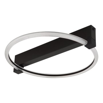 Globo - LED Ceiling Light, 15 W, 230 V, 3000 K, 41.5 x 38 cm, Black