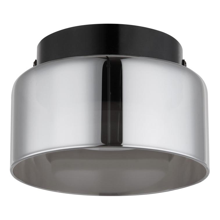 Globo - LED Ceiling light 1xGX53/6W/230V d. 13 cm smoky/black
