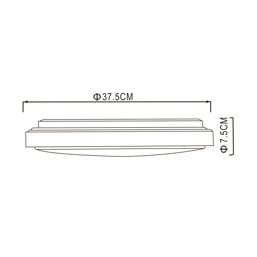 Globo - LED Ceiling light LED/24W/230V 3000/4000/6000K d. 37,5 cm