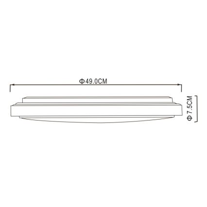 Globo - LED Ceiling light LED/32W/230V 3000/4000/6000K d. 49 cm
