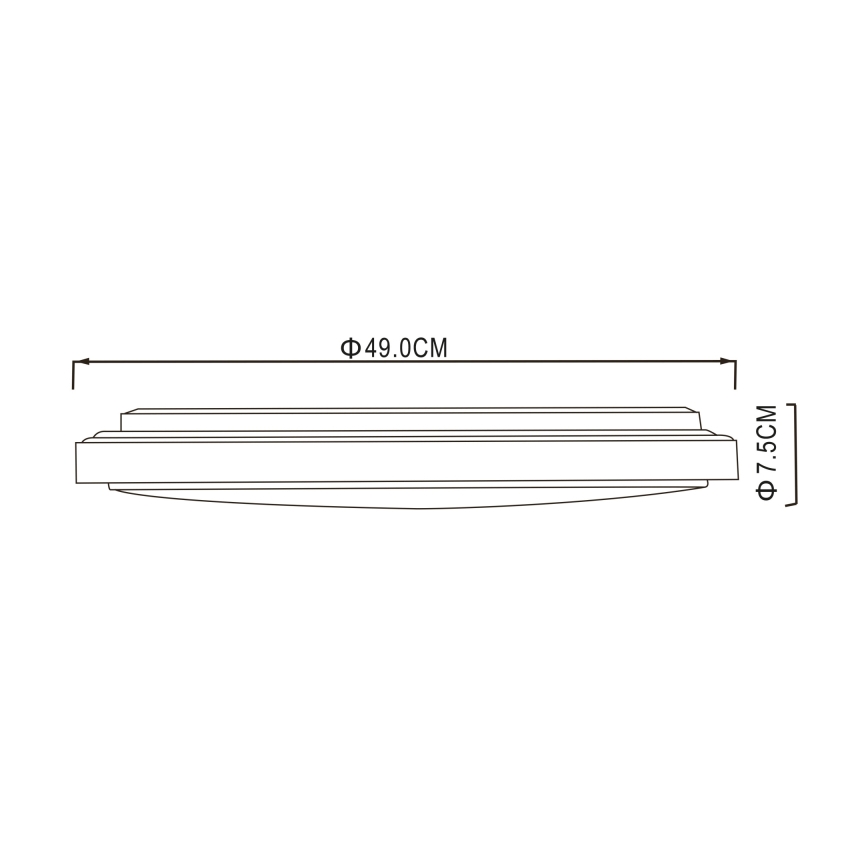 Globo - LED Ceiling light LED/32W/230V 3000/4000/6000K d. 49 cm