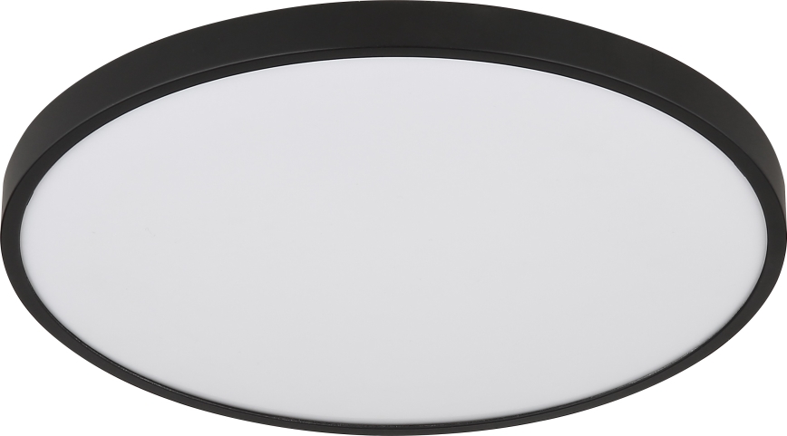 Globo - LED Ceiling light LED/15W/230V 4000K d. 23 cm black