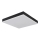 Globo - LED Ceiling light LED/18W/230V 30x30 cm black