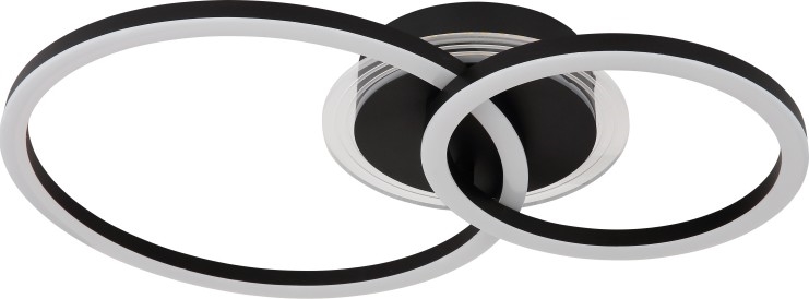 Globo - LED Ceiling light LED/30W/230V 2700/4500/6500K d. 33x50 cm black