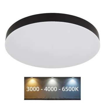 Globo - LED Ceiling light LED/36W/230V 3000K/4000K/6500K d. 40 cm black