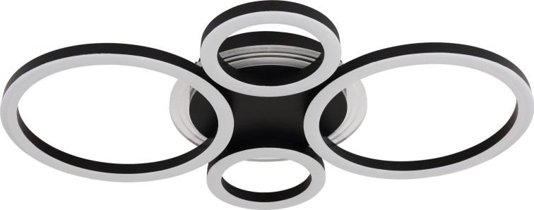 Globo - LED Ceiling light LED/40W/230V 2700/4500/6500K d. 35,5x53 cm black