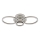 Globo - LED ceiling light LED/40W/230V 2700/4500/6500K Ø 35,5x53 cm brass