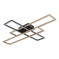 Globo - LED Ceiling light LED/40W/230V 3000K 60x80 cm black/gold