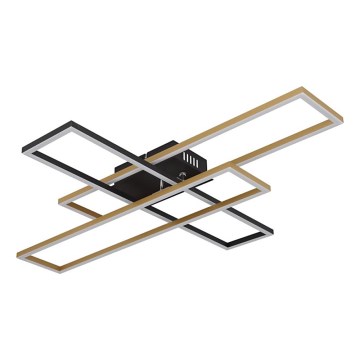 Globo - LED Ceiling light LED/40W/230V 3000K 60x80 cm black/gold