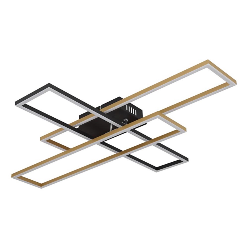 Globo - LED Ceiling light LED/40W/230V 3000K 60x80 cm black/gold