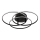 Globo - LED Ceiling light LED/40W/230V 4000K d. 45,6 cm black
