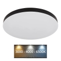 Globo - LED Ceiling light LED/50W/230V 3000K/4000K/6500K d. 50 cm black