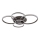 Globo - LED Ceiling light LED/70W/230V 3000K 88x110 cm anthracite