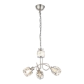 Globo - LED Chandelier on a chain 3xE14/40W/230V + LED/5W