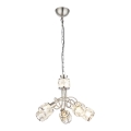 Globo - LED Chandelier on a chain 5xE14/40W/230V + LED/5W