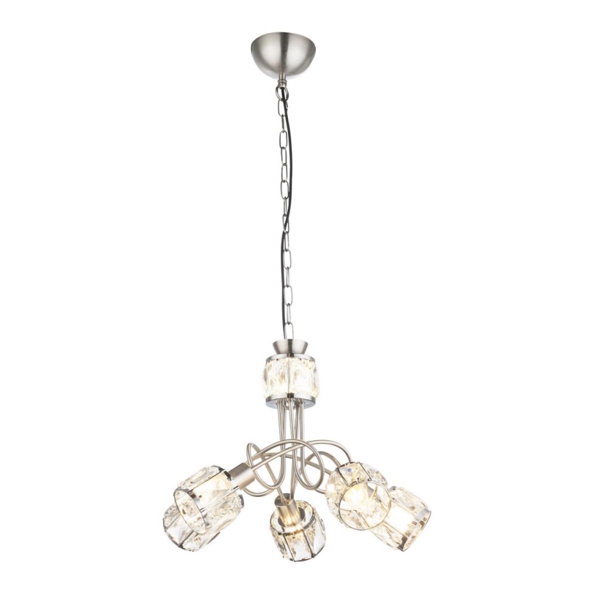 Globo - LED Chandelier on a chain 5xE14/40W/230V + LED/5W
