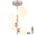 Globo - LED Chandelier on a pole 4xG9/3W/230V matte chrome