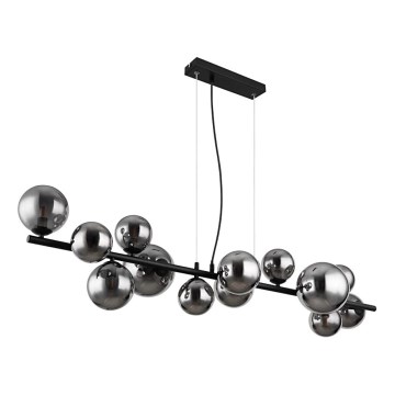 Globo - LED Chandelier on a string 13xG9/3,5W/230V smoky/black