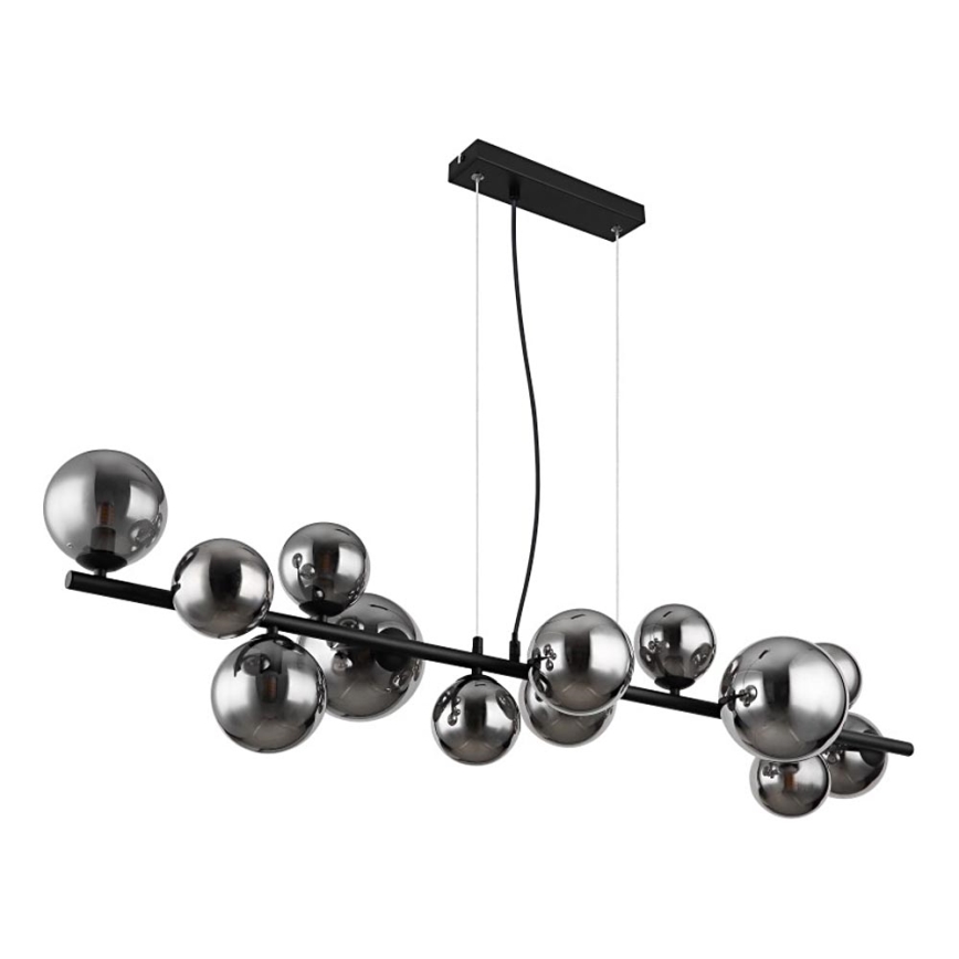 Globo - LED Chandelier on a string 13xG9/3,5W/230V smoky/black