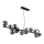Globo - LED Chandelier on a string 13xG9/3,5W/230V smoky/black