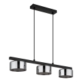 Globo - LED Chandelier on a string 3xGX53/6W/230V smoky/black