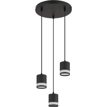 Globo - LED Chandelier on a string 3xGX53/7W/230V 3000K black