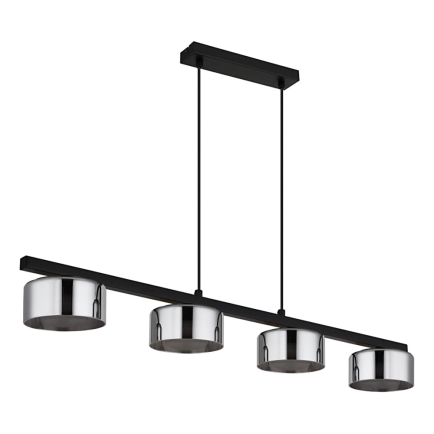 Globo - LED Chandelier on a string 4xGX53/6W/230V smoky/black