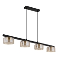 Globo - LED Chandelier on a string 4xGX53/6W/230V smoky/brown