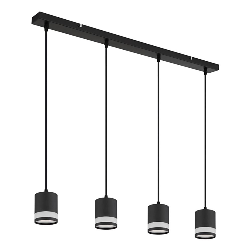 Globo - LED Chandelier on a string 4xGX53/7W/230V 3000K black