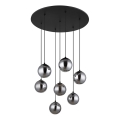 Globo - LED Chandelier on a string 7xG9/3,5W/230V smoky/black
