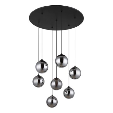 Globo - LED Chandelier on a string 7xG9/3,5W/230V smoky/black