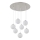 Globo - LED Chandelier on a string 7xG9/3,5W/230V white