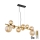 Globo - LED Chandelier on a string 9xG9/3W/230V brass