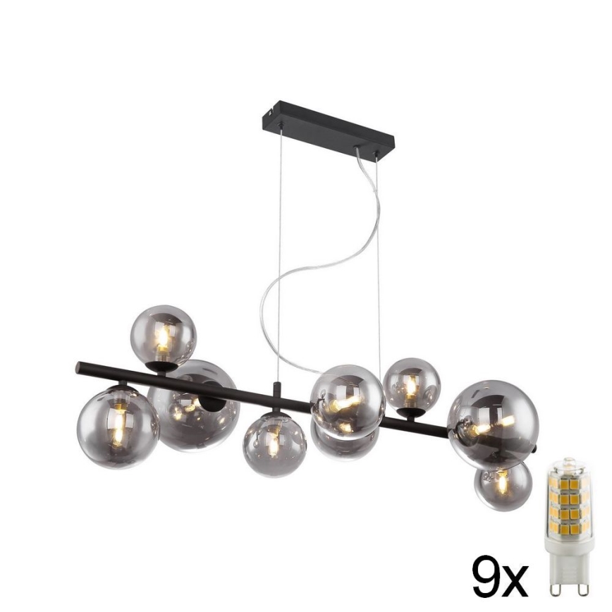 Globo - LED Chandelier on a string 9xG9/3W/230V