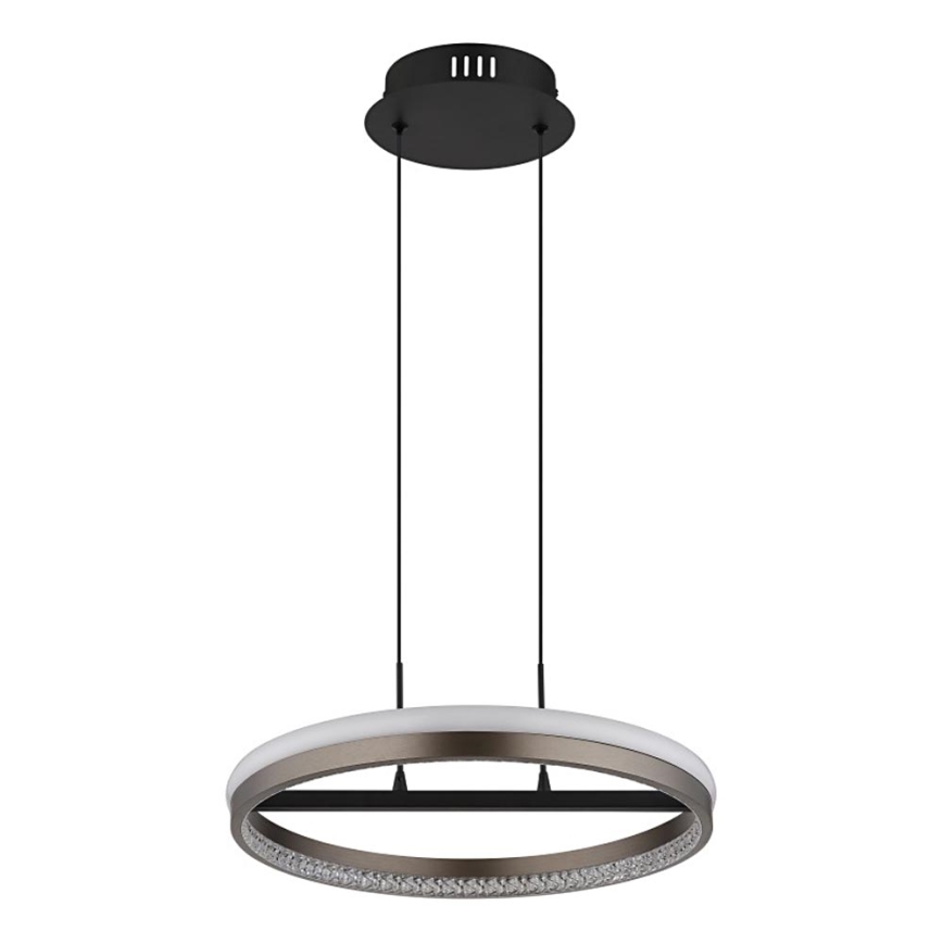 Globo - LED Chandelier on a string LED/40W/230V 3000/4000/6000K d. 39,7 cm brown