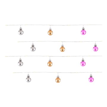 Globo - LED Christmas chain 20xLED/2xAA 2,2m warm white