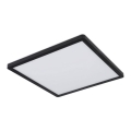 Globo - LED Dimmable bathroom ceiling light LED/18W/230V 29,4x29,4 cm IP44 black