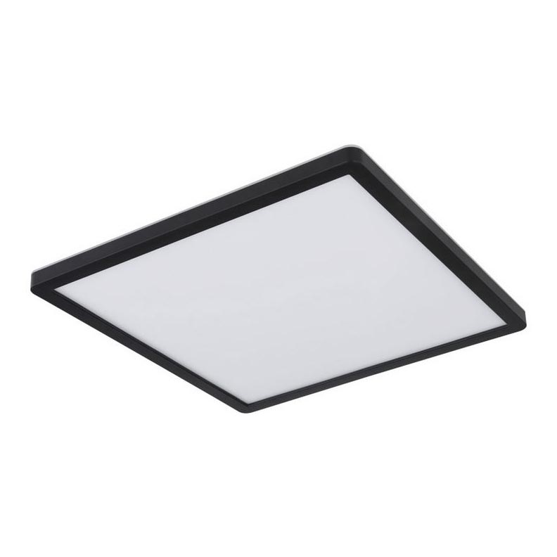 Globo - LED Dimmable bathroom ceiling light LED/18W/230V 29,4x29,4 cm IP44 black