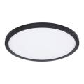 Globo - LED Dimmable bathroom ceiling light LED/18W/230V d. 29,4 cm IP44 black