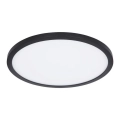 Globo - LED Dimmable bathroom ceiling light LED/18W/230V d. 29,4 cm IP44 black