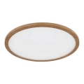 Globo - LED Dimmable bathroom ceiling light LED/18W/230V d. 29,4 cm IP44 brown